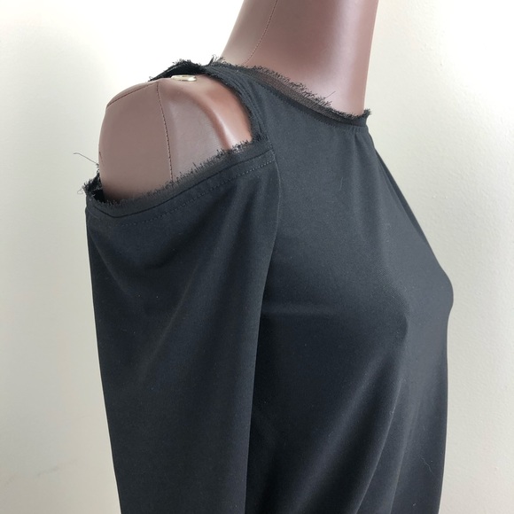 Christina Makowsky Black One Sleeve Dress - Picture 2 of 6